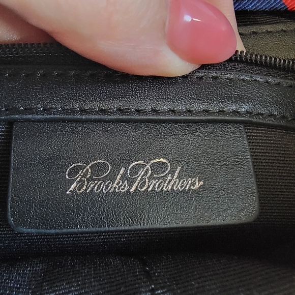 Brooks Brothers Black Quilted Calfskin Leather Crossbody Evening Bag Purse - Picture 15 of 16